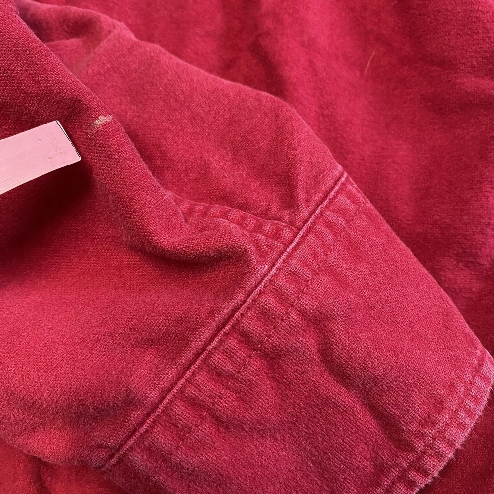 Vintage LL Bean Chamois Cloth Shirt Mens 16.5 Red Flannel Hiking Outdoor USA - Picture 7 of 9